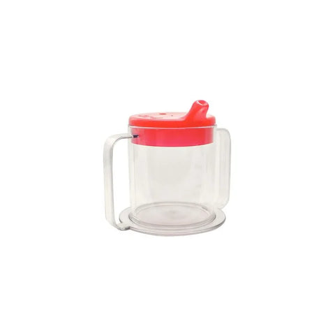 2 Handed Spillproof Mug with Clear Lid
