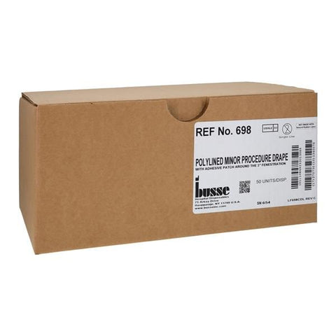 Busse Hospital Disposable 18x26" Sterile Surgical Drape 3" Fenestrated, 4 BX/CA - 698
