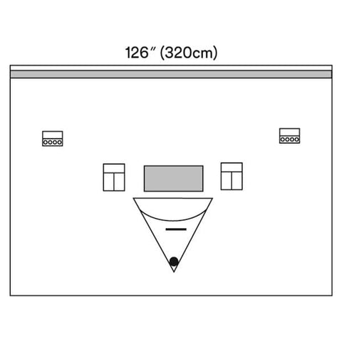 3M Medical Products Steri-Drape 125x83" Sterile Isolation Drape Non-Fenestrated- 1017
