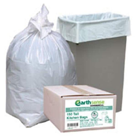 Berry Global Inc. Earthsense Trash Liner White 13 Gallons 24x33" 150/Case - RNW1K150V
