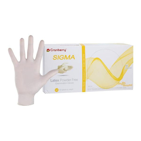 Pro2 Solutions, Inc -Sigma Latex Exam Gloves Medium Natural Non-Sterile, 10 BX/CA CR5817