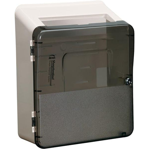 Bemis Healthcare, Inc -Sentinel Sharps Cabinet 3gal Beige/Gray 15x7x16-3/4" Locking ABS Plastic For Containers 333 With 2 Universal Keys Non-Sterile Wall Mount Each 1031
