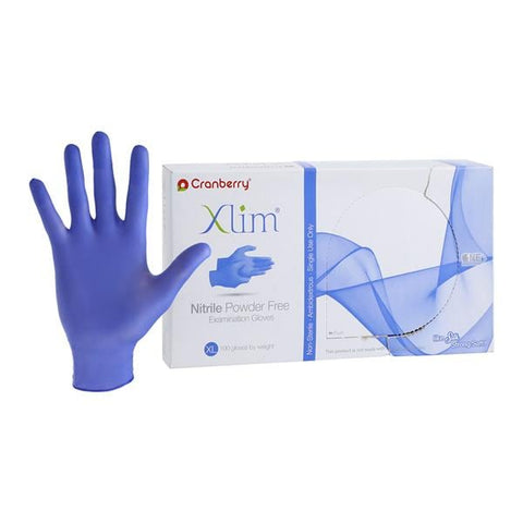 Pro2 Solutions, Inc -Xlim Nitrile Exam Gloves X-Large Dark Blue Non-Sterile, 10 BX/CA CR3129