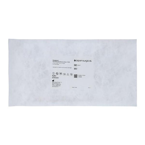 Aspen Surgical Surgidyne Silicone Wound Drain Hubless Flat Tip Full Perforated 10mmx20cm - 360007
