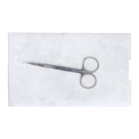 Centurion Medical Products Iris Surgical Scissors Straight 4-1/2" Stainless Steel Sterile Disposable 20/Ca - 66155