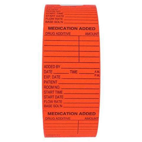 Centurion Medical Products Label Medication Added Orange 2x3 1000/RL - RL3365K