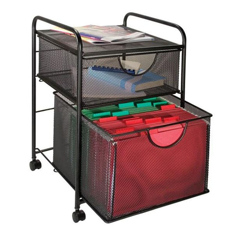 Advantus Innovative Storage Designs Mesh Hanging File And Storage Cart Each - 785705