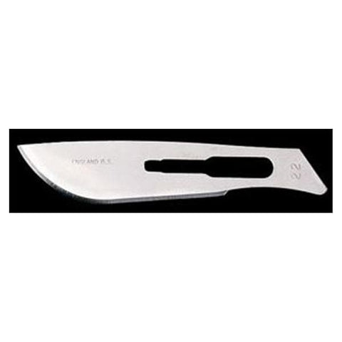 Cincinnati Surgical Co Blade Surgical #22 Carbon Steel Non-Sterile 100/Bx - 0222