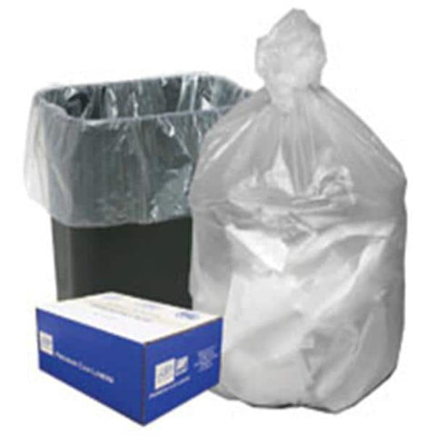Berry Global Inc. Bag Trash 16gal HDPE 8mic Ultra Plus Light Star Seal 24x33" Clear Coreless Roll 1000/Case - HD24338N