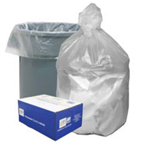 Berry Global Inc. Bag Trash 55-60gal HDPE 14mic Ultra Plus Star Seal 38x60" Clear Coreless Roll 200/Case - HD386014N
