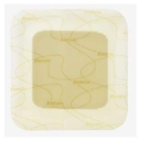 Coloplast Biatain Polyurethane Foam Wound Dressing 4x4" Circle Adhesive Clear Spr Abs - 3430