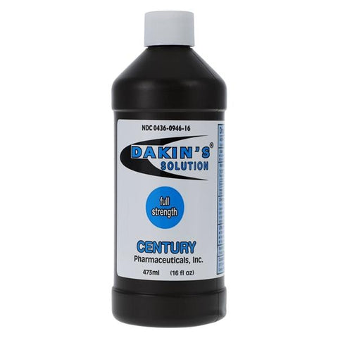 Century Pharamaceuticals, Inc Dakins Solution Full Strength 0.50% 16oz/Bottle - 1138320