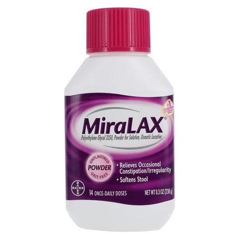Bayer Consumer Products MiraLAX Laxative Powder 238gm Packet 8.3oz/Each - 3919917