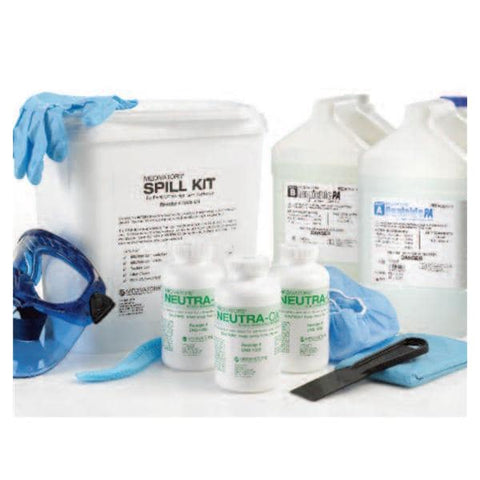 The Steris Corporation -Rapicide Spill Kit White Non-Sterile For With Neutralizer/Gloves/Cap/Knife/Goggles/Shoe Covers/Gown Each 78400-974