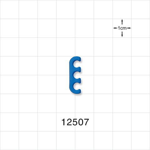 3-Channel Multi-Cavity Clip, Dark Blue - 0.157 inch Channel (4 mm) - 12507