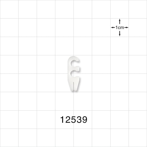 2-Channel Multi-Cavity Clip with Guide Wire Slit, Natural - 0.144 inch Channel; 0.007 inch Slit (3.65 mm; 0.17 mm) - 12539
