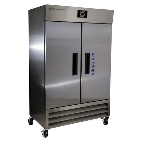American BioTech Supply(ABS) Premier Pharmaceutical/Vaccine Refrigerator 49 Cu Ft 2 Solid Doors 2 to 8C Each - PH-ABT-HC-SSP-49