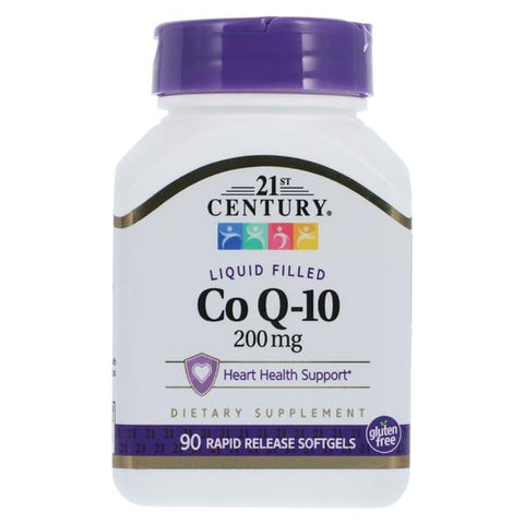 21st Century Healthcare Coenzyme Q-10 Supplement Capsules 200mg 90/Bottle - 4793436