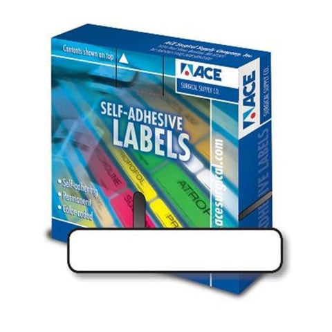 ACE Surgical Supply Label Plain Small .25" x 1.25" White 700/Rl - 9150062