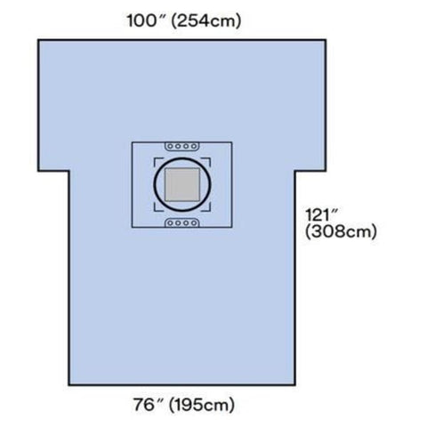 3M Medical Products 76x121" Non-Sterile Cesarean Drape/sheet - 7965CA