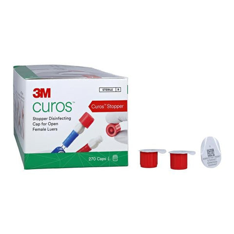 3M Medical Products -Curos Disinfecting Caps Sterile Not Made With Natural Rubber Latex Disposable For Open Female Luers 270/Box, 8 BX/CA CSA1-270