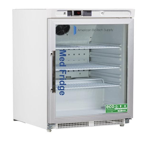American BioTech Supply(ABS) Premier Pharmacy Refrigerator 4.6 Cu Ft Solid Door +2 to 8°C Each - PH-ABT-HC-UCBI-0404G-ADA