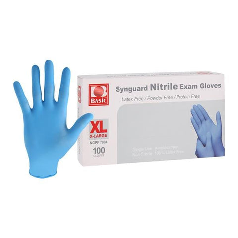Incto Medical Co Limited -Synguard Nitrile Exam Gloves X-Large Blue Non-Sterile, 10 BX/CA NGPF7004