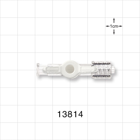 1-Way Stopcock, Female Luer Lock, Swivel Male Luer Lock - 200 psi - 13814