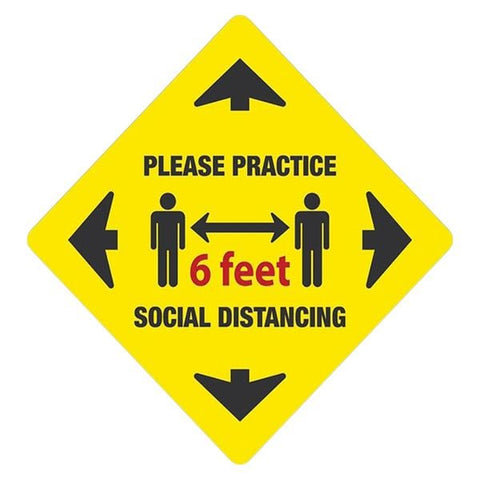 Alco Sales & Service Co. Please Practice Social Distancing Sign Each - 85791-3