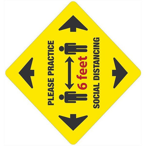 Alco Sales & Service Co. Please Practice Social Distancing Sign Each - 85791-2