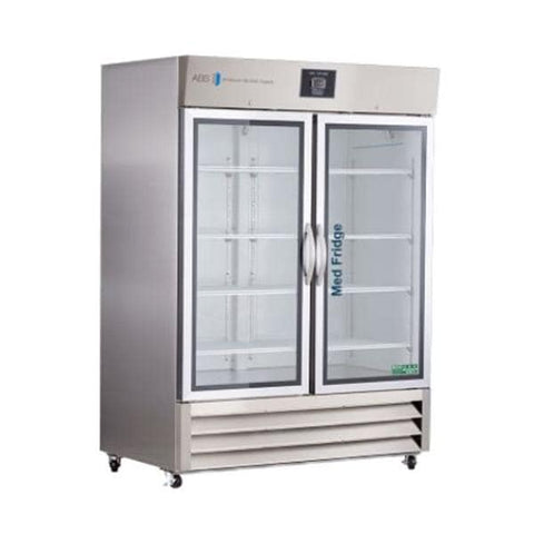 American BioTech Supply(ABS) Pharmacy Refrigerator 49 Cu Ft 2 Glass Doors 2 to 8C/36-46F Each - PH-ABT-HC-SSP-49G