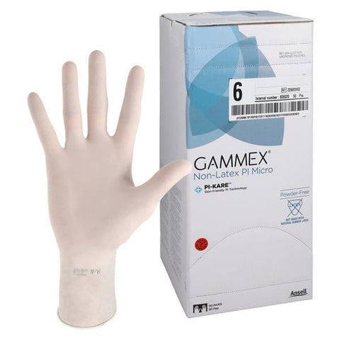 Ansell Healthcare Products GAMMEX Non-Latex PI Micro Polyisoprene Surgical Gloves 6 Standard White, 4 BX/CA - 20685960