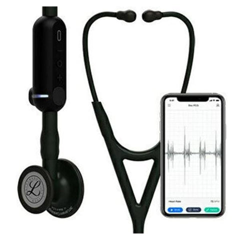 3M Medical Products -Littmann CORE Digital Stethoscope Black Dual-Lumen Tubing Each 8480