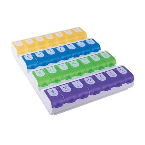 Apothecary Products Ezy-Dose Pill Organizer Weekly/Large Contoured Reusable Spanish 6/Pack - 67419SP2