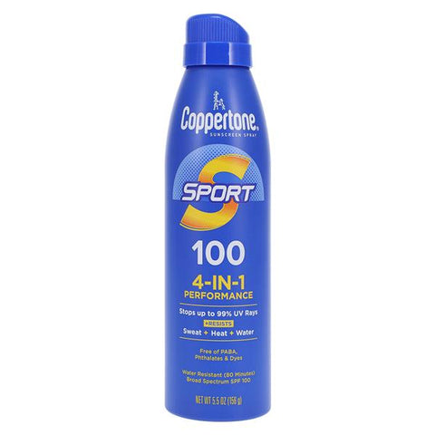 Beiersdorf Inc Coppertone Sport Spray Sunscreen Fragrance Free Skin Adult 5.5oz Wtr Rstnt Ea, 12 Each/Case - 072140027704