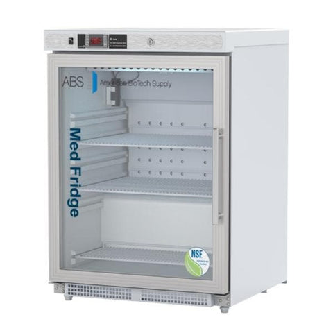American BioTech Supply(ABS) Vaccine Refrigerator New 4.6 Cu Ft Glass Door 2 to 8°C Each - PHABTNSFUCBI0404GADALH