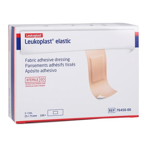 BSN Medical, Inc -Leukoplast Strip Bandage Elastic/Fabric 1x3" Tan Sterile 100/Box, 12 BX/CA 7645606