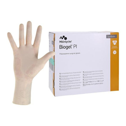 Molnlycke Healthcare -Biogel PI Synthetic Polyisoprene Surgical Gloves 6 Straw, 4 BX/CA 40860