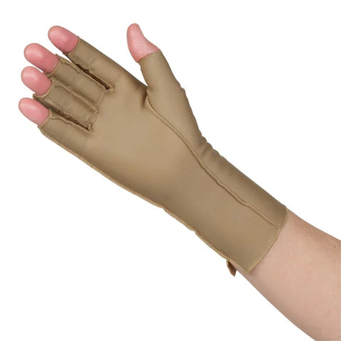 North Coast Norco® Heavy Compression Gloves Open Finger, Over The Wrist - Singles (MP Circumference) 8" to 10" (20 to 25cm)