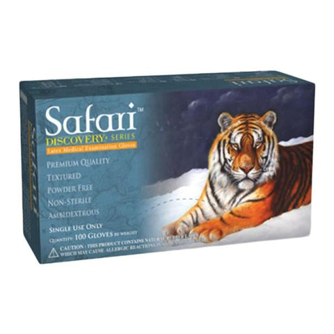 Safari by Mexpo -Safari Exam Gloves Small White Non-Sterile SFR 86226-LTX-PF