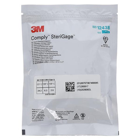 3M Medical Products 3M™ Attest SteriGage Chemical Integrator 100/Box, 10 BX/CA - 1243B