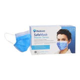 Medicom SafeMask Master Series Procedure Mask ASTM Level 1 August Sky Adult 50/Bx, 10 BX/CA - 2050