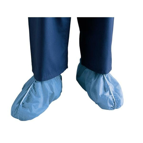 Cardinal Health -Dura-Pak Shoe Cover SMS Fabric X-Large Blue 400/Cash 4874