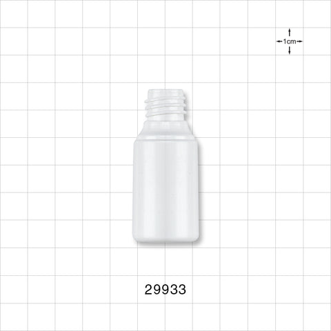 15ml White Cylinder Bottle, Bulk Packed - 15 ml, 0.5 oz. - 29933