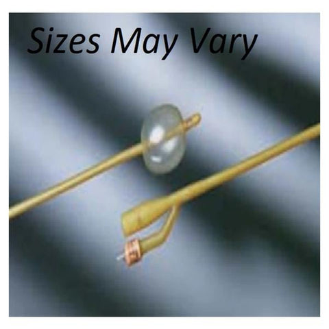 Bard Medical Division Lubricath 2-Way Foley Catheter Medium Coude Tip Hdrphlc Plmr Ct Ltx 16Fr 30cc - 0100L16
