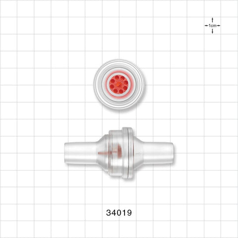 Check Valve, Barbed - Fits 1/2 inch ID Tubing (0.5 inch, 12.7 mm); 0.4 – 1 psi CP - 34019