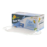 EcoBee -BeeSure Earloop Mask ASTM Level 2 White Not Made From Natural Rubber Latex 50/Box BE2100W