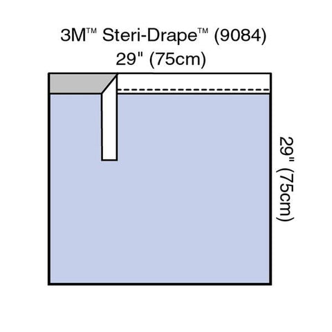 3M Medical Products Steri-Drape 75x75cm Non-Sterile Surgical Drape/towel Non-Fenestrated - 9084