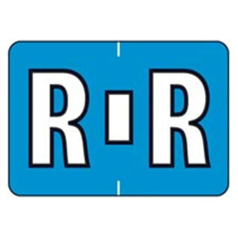 Arden Label, Inc Colwell Jewel Tone "R" Blue Labels 1.5"x1" 500/Rl - JT1000-R