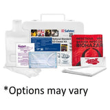 Safetec Of America Inc -EZ-Cleans Biohazard Spill Kit 8-10gal White Non-Sterile Plastic With Gloves/Red Z Solidifier/Scoop/Germicidal Wipe/Trash Bag Each SOA 25005